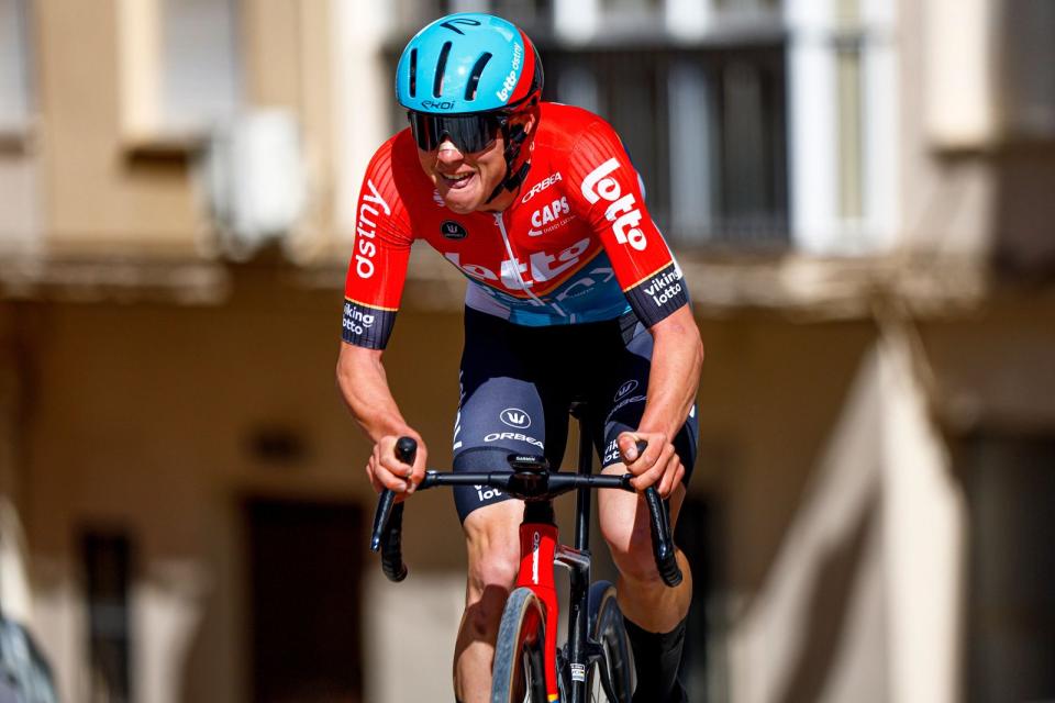 Finishphoto of Maxim Van Gils winning Vuelta a Andalucia Ruta Ciclista Del Sol Stage 3 (ITT).