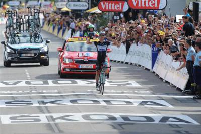 Finishphoto of Tony Martin winning Tour de France Stage 9.