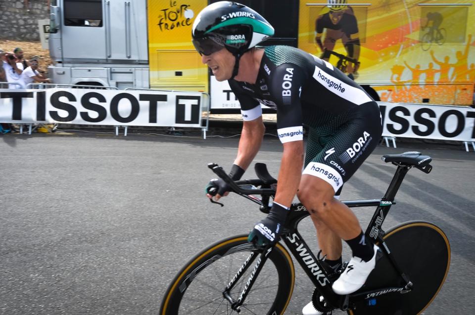 Finishphoto of Maciej Bodnar winning Tour de France Stage 20 (ITT).
