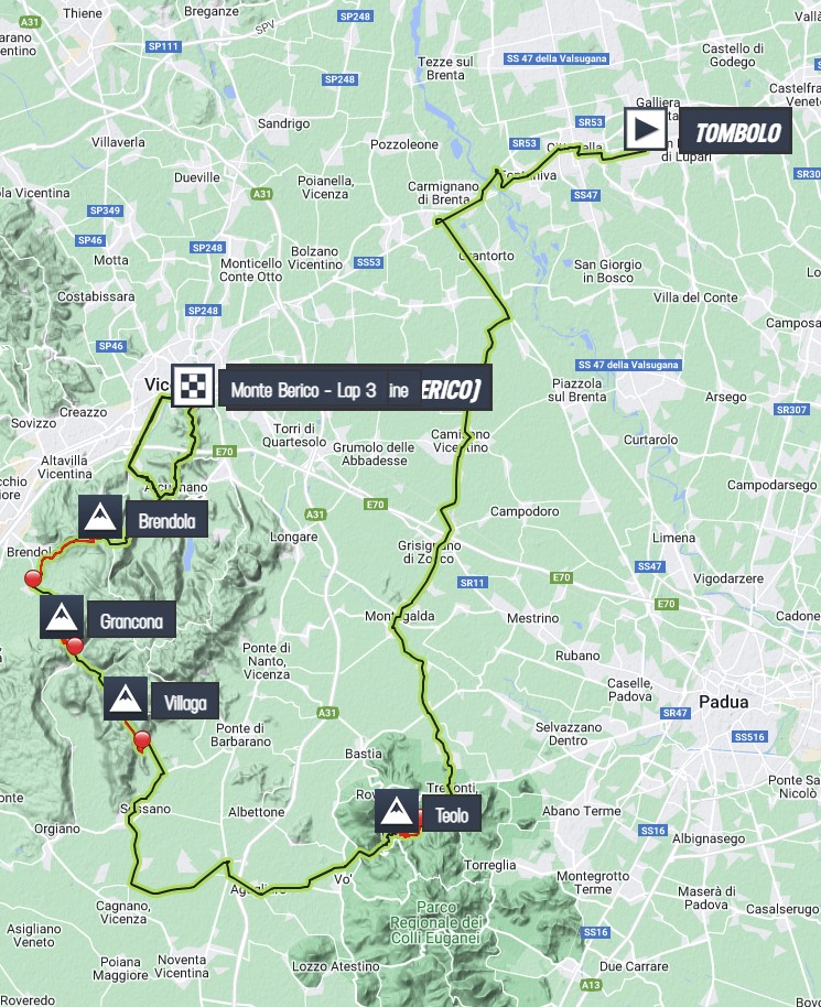 Stage profiles Giro del 2023 One day race
