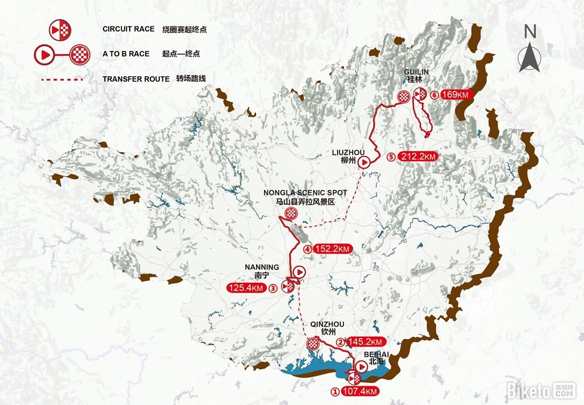 Gree-Tour of Guangxi 2018 Tour-of-guangxi-2018-map-8511a7fc82