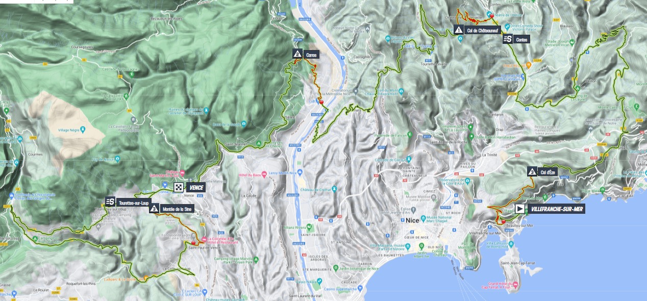 Stage profiles Tour des Alpes Maritimes et du Var 2023 Stage 3
