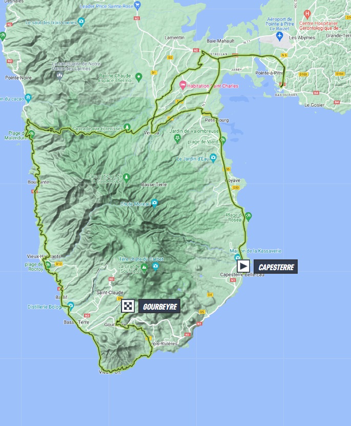Stage profiles Tour Cycliste International de la Guadeloupe 2022 Stage 6