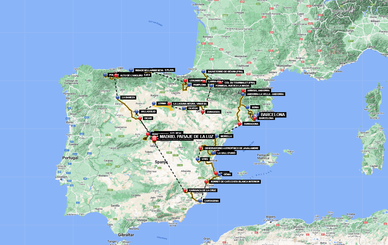 tour of spain route 2023 route map