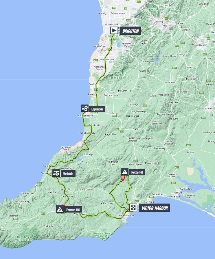 Stage profiles Santos Tour Down Under 2023 Stage 2