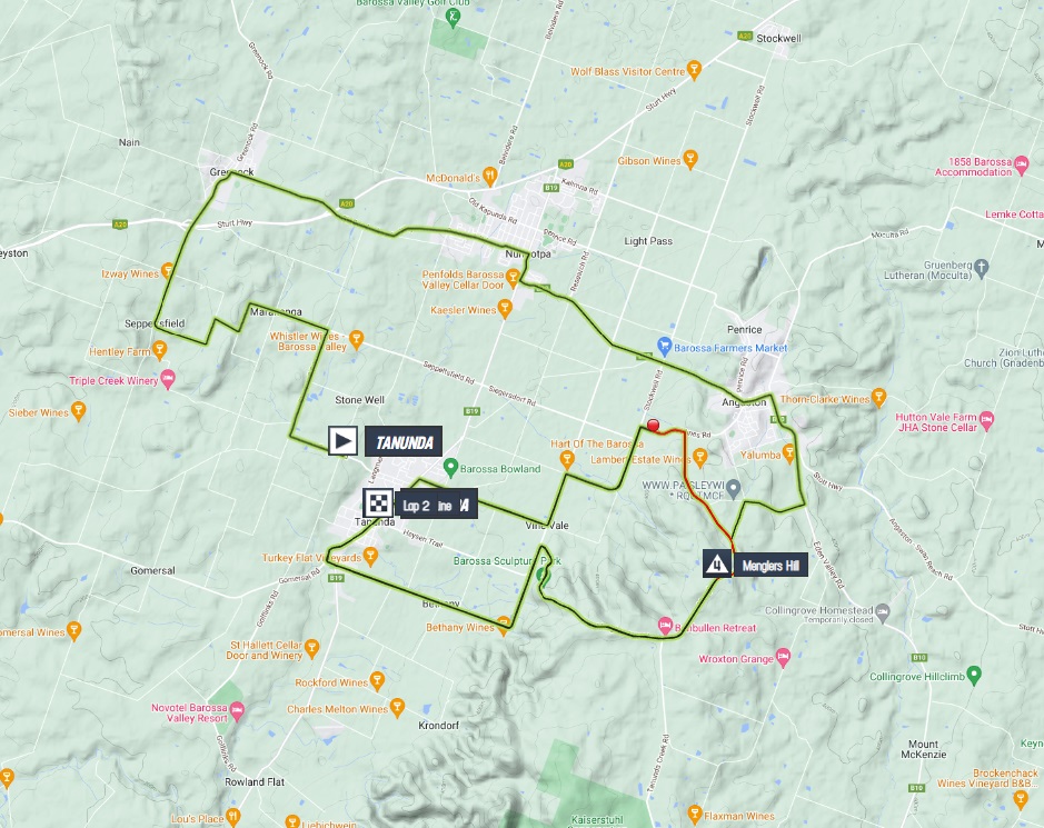Stage profiles Santos Tour Down Under 2023 Stage 1
