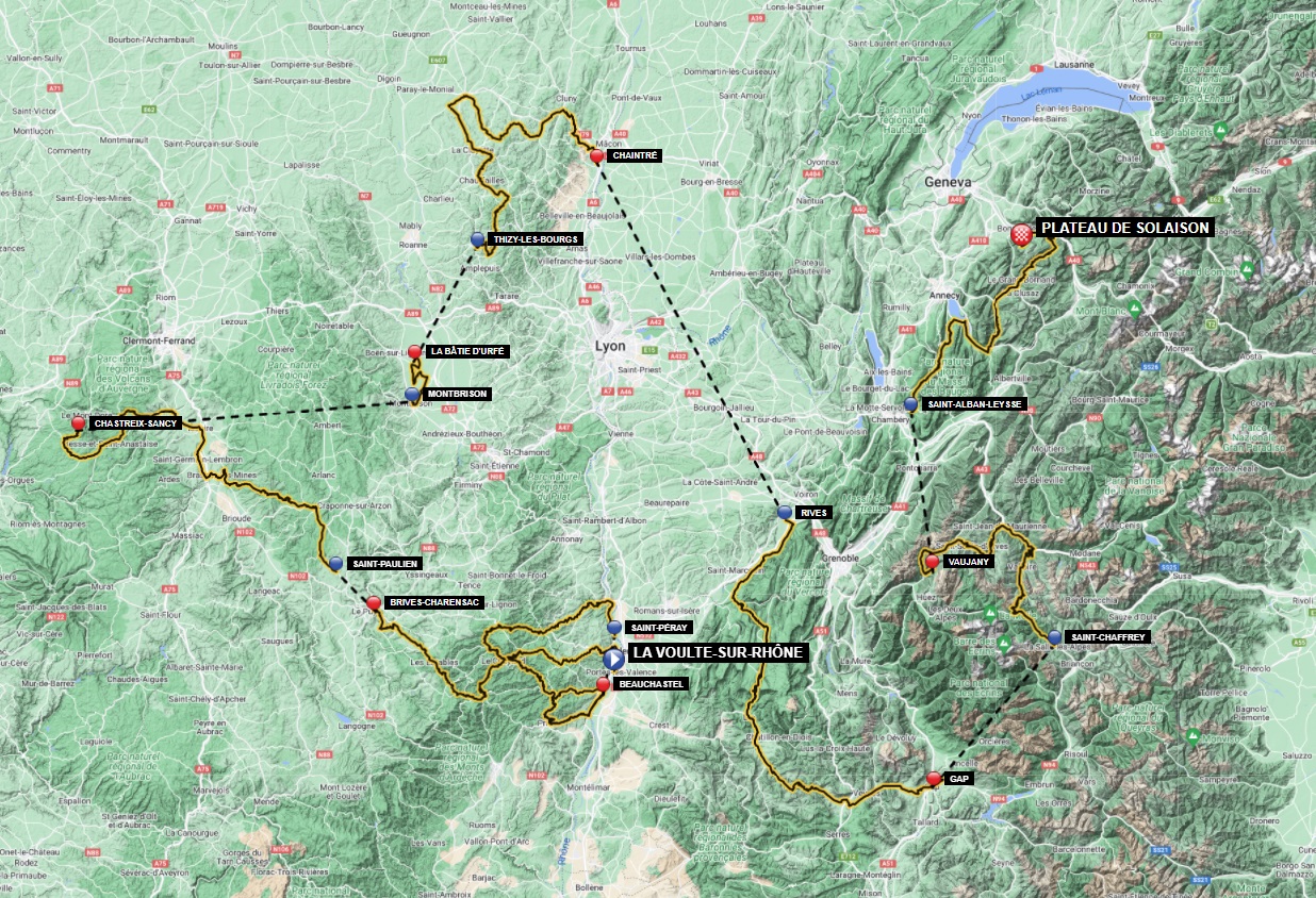 05.06.2022 12.06.2022 Critérium du Dauphiné T2 Dauphine-2022-map-859c9fdd5f