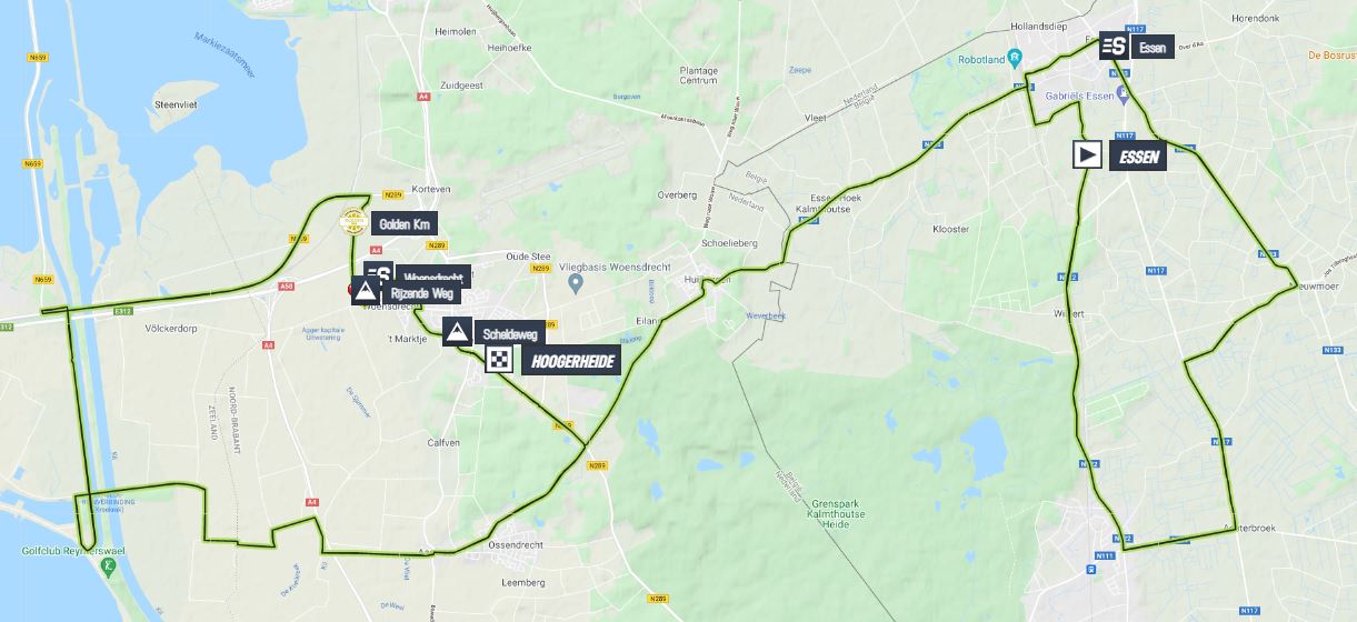 tour du benelux 2022 parcours