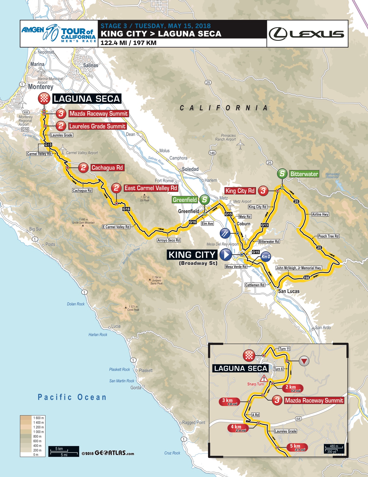 Tour Of California 2018 Stage 3 Map 0ec0a3a403 