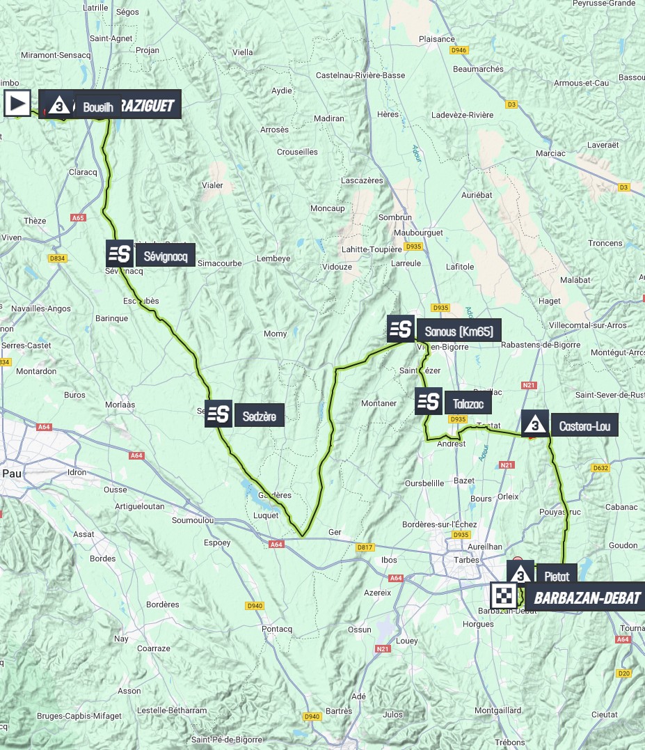 Stage Profiles Tour F Minin International Des Pyr N Es 2025 Stage 1 Tour Feminin International Des Pyrenees 2025 Stage 1 Map 167a8fbebf6b674942b4 