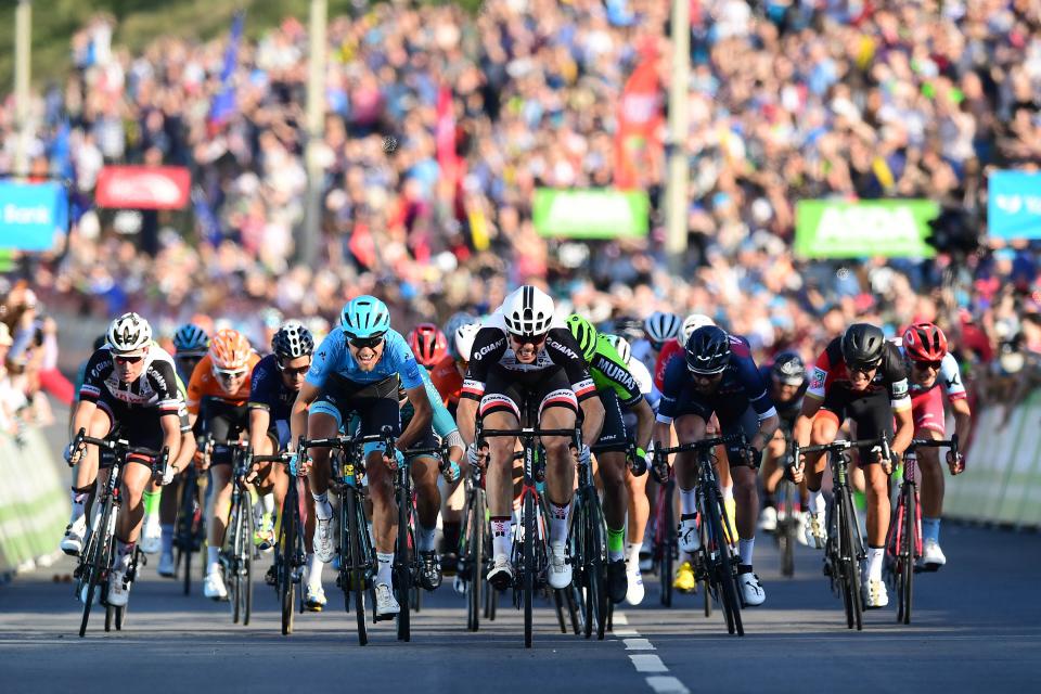 Finishphoto of Max Walscheid winning Tour de Yorkshire Stage 3.