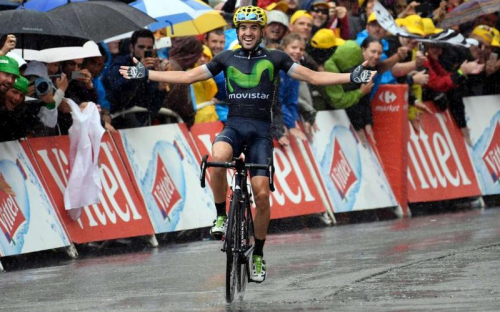 Finishphoto of Ion Izagirre winning Tour de France Stage 20.