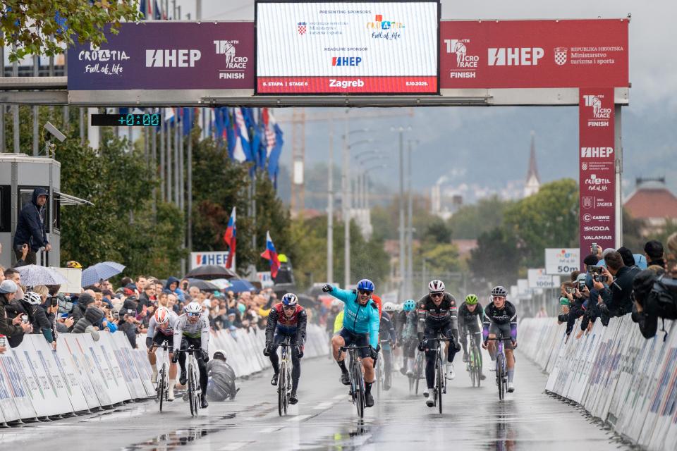 Finishphoto of Oded Kogut winning CRO Race Stage 6.